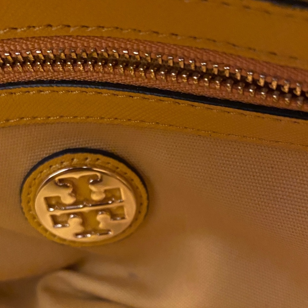 Tory Burch Yellow Leather Satchel - Picture 6 of 9